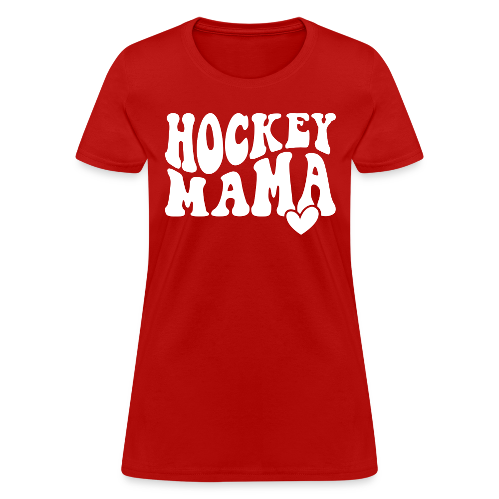 Hockey Mama : Women's T-Shirt - red