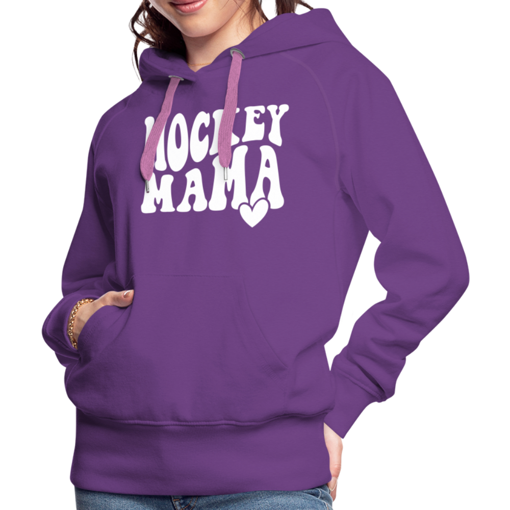 Hockey Mama : Women’s Premium Hoodie - purple