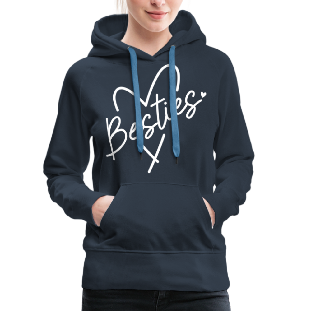 Besties : Women’s Premium Hoodie - navy