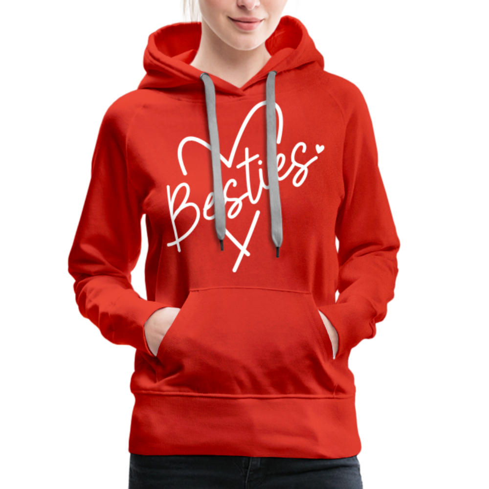 Besties : Women’s Premium Hoodie - red