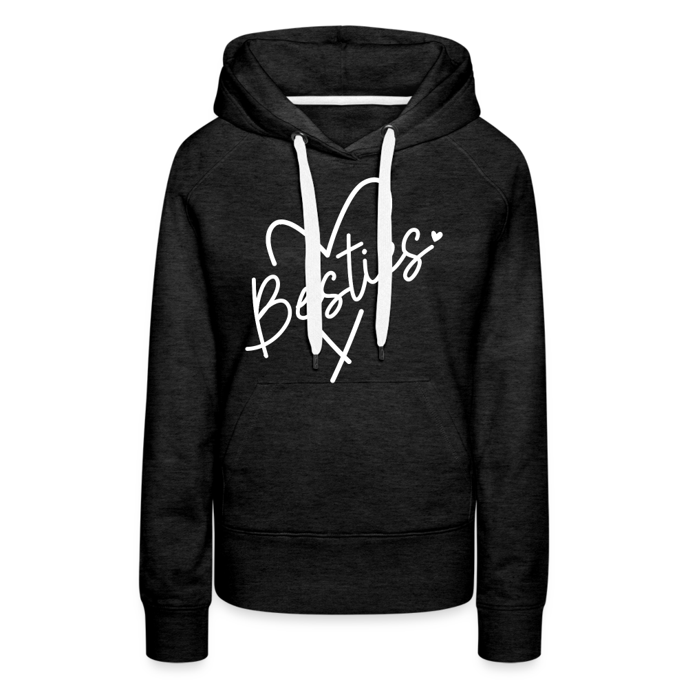 Besties : Women’s Premium Hoodie - charcoal grey