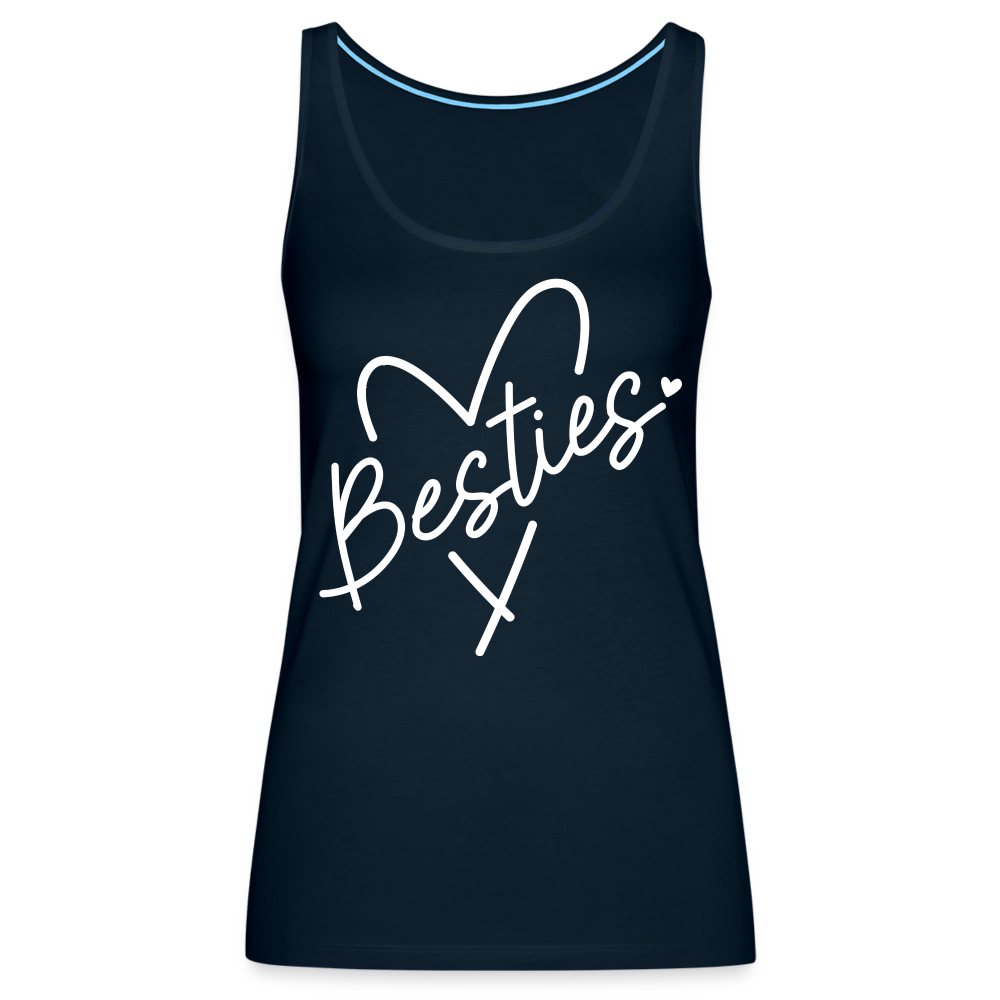Besties : Women’s Premium Tank Top - deep navy