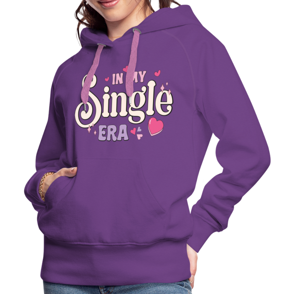 In My Single Era : Women’s Premium Hoodie - purple