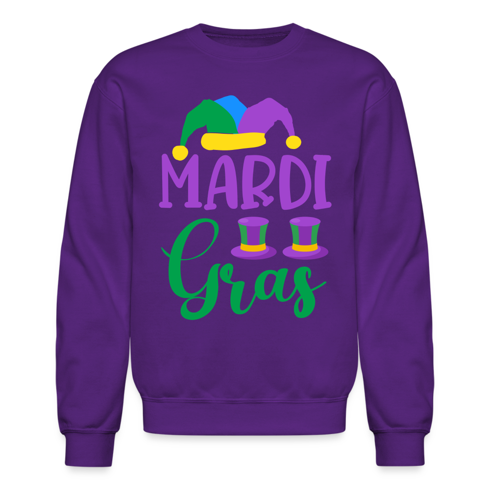 Mardi Gras Sweatshirt - purple