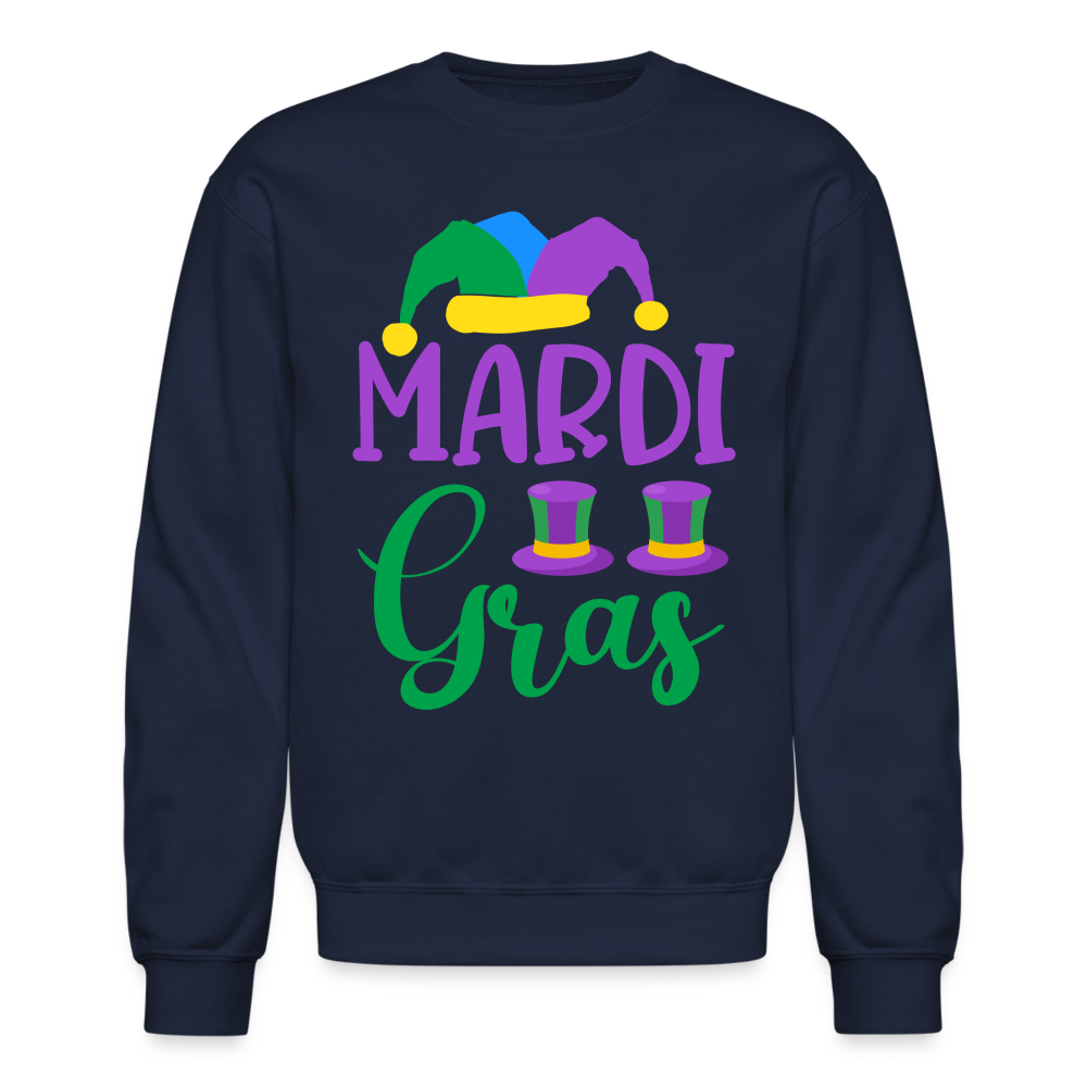 Mardi Gras Sweatshirt Color: navy