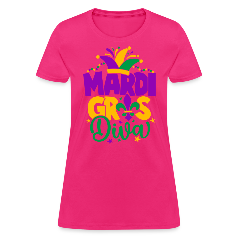 Mardi Gras Diva : Women's T-Shirt - fuchsia