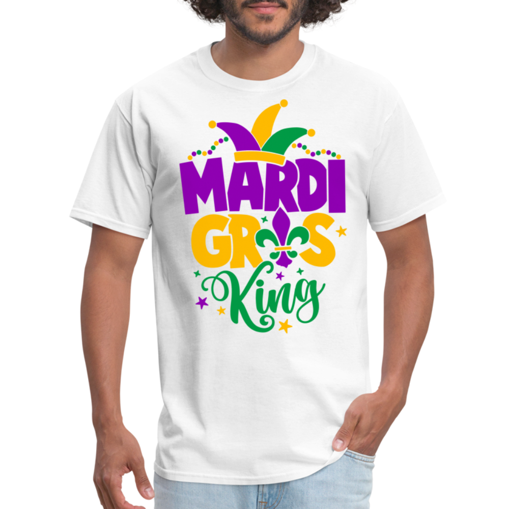 Mardi Gras King T-Shirt - white