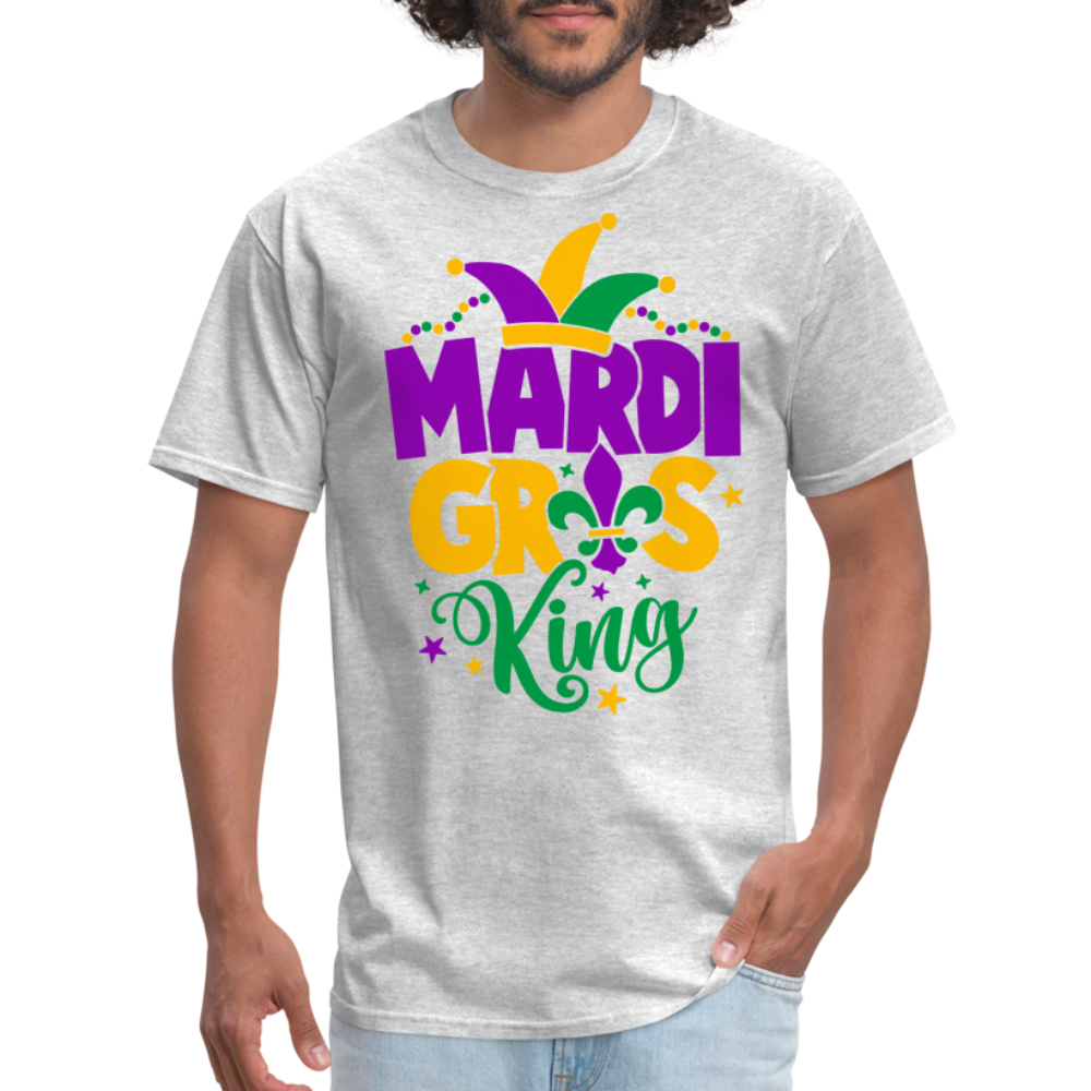 Mardi Gras King T-Shirt - heather gray