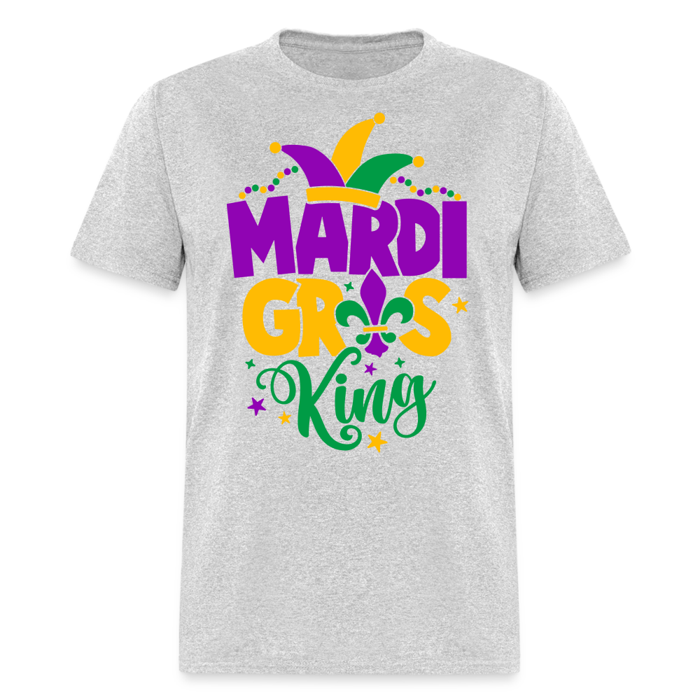 Mardi Gras King T-Shirt - heather gray