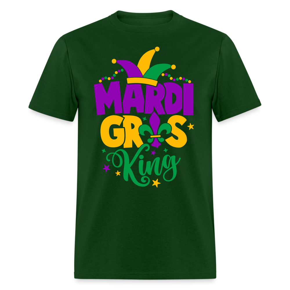 Mardi Gras King T-Shirt - forest green
