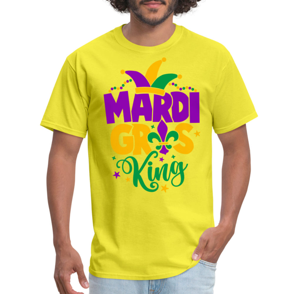 Mardi Gras King T-Shirt - yellow