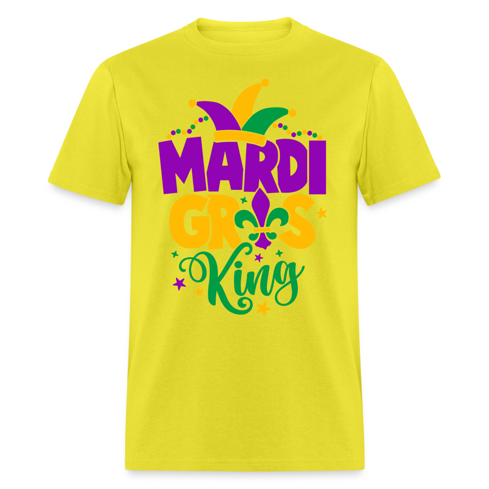 Mardi Gras King T-Shirt - yellow