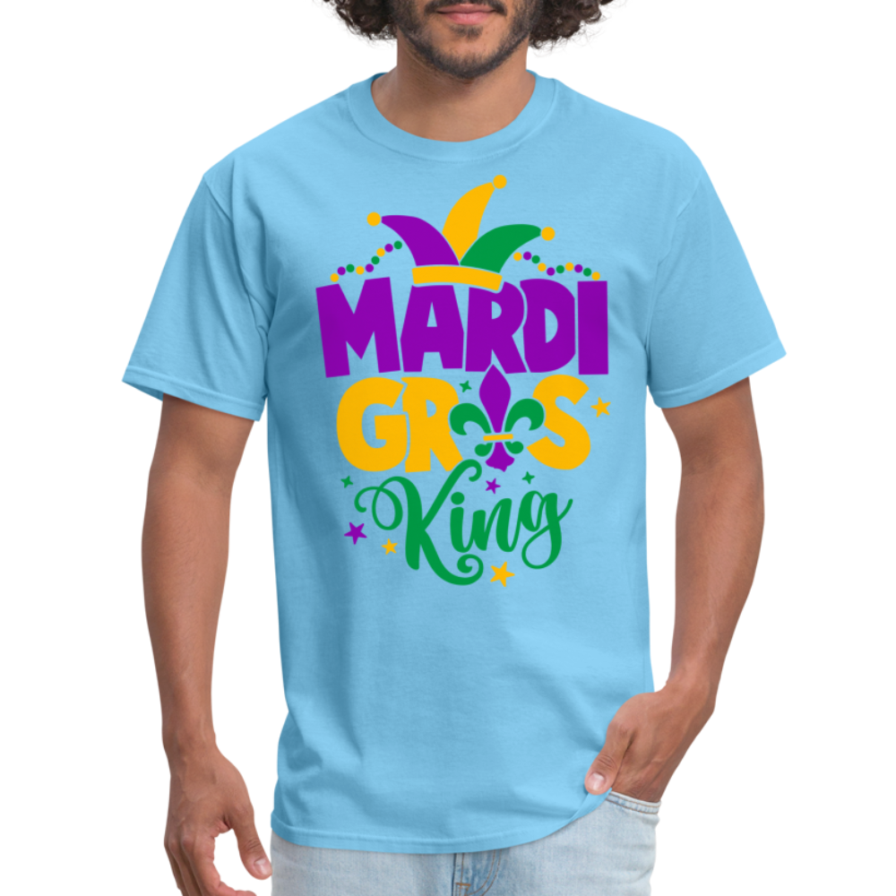Mardi Gras King T-Shirt - aquatic blue