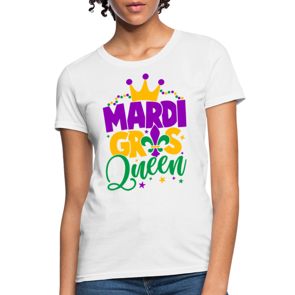Mardi Gras Queen T-Shirt - white