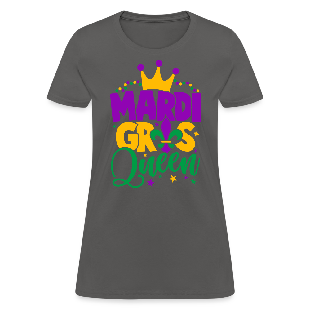 Mardi Gras Queen T-Shirt - charcoal