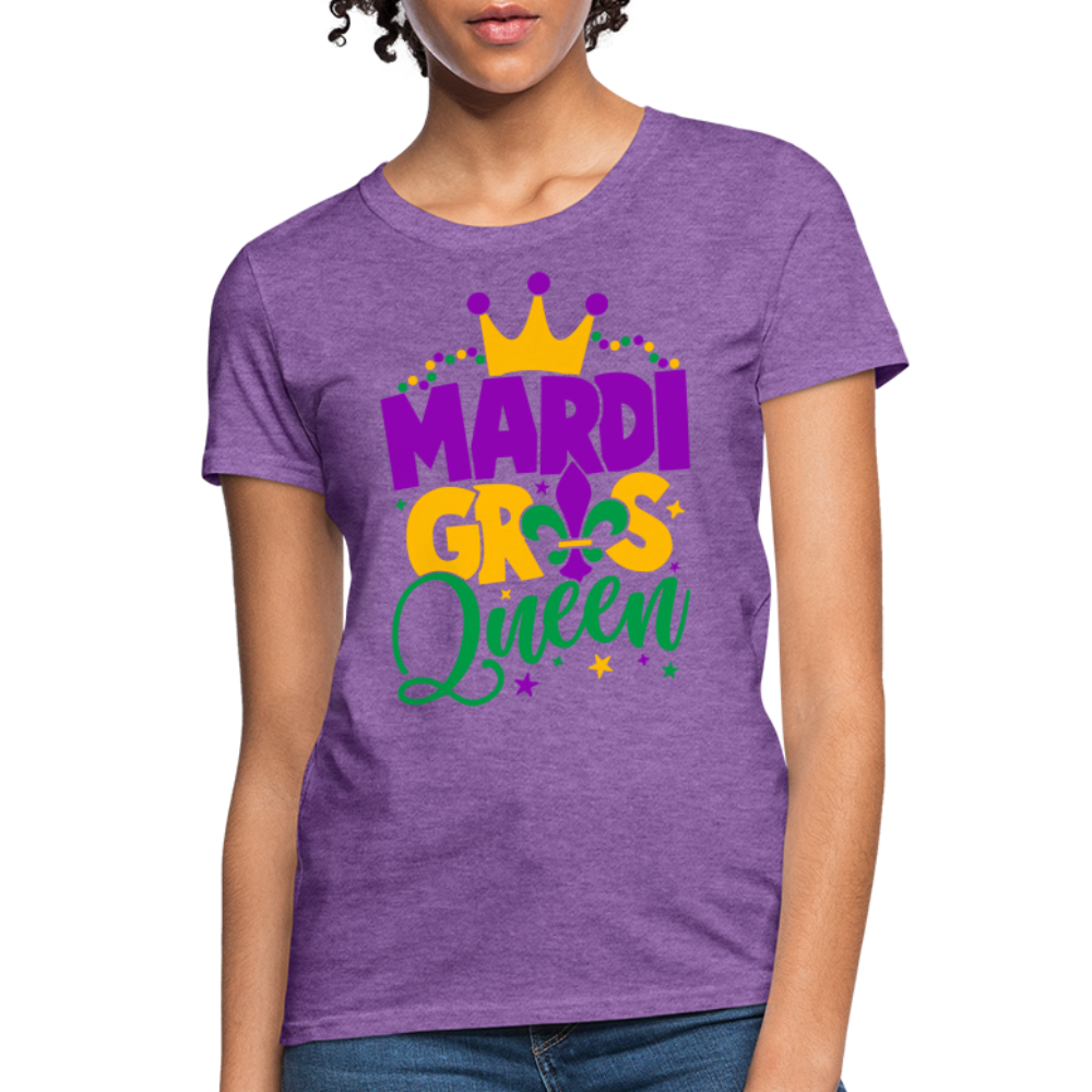 Mardi Gras Queen T-Shirt - purple heather