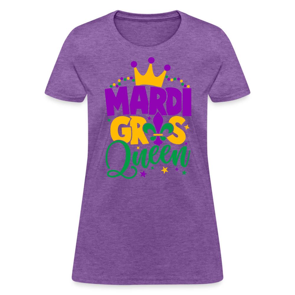 Mardi Gras Queen T-Shirt - purple heather