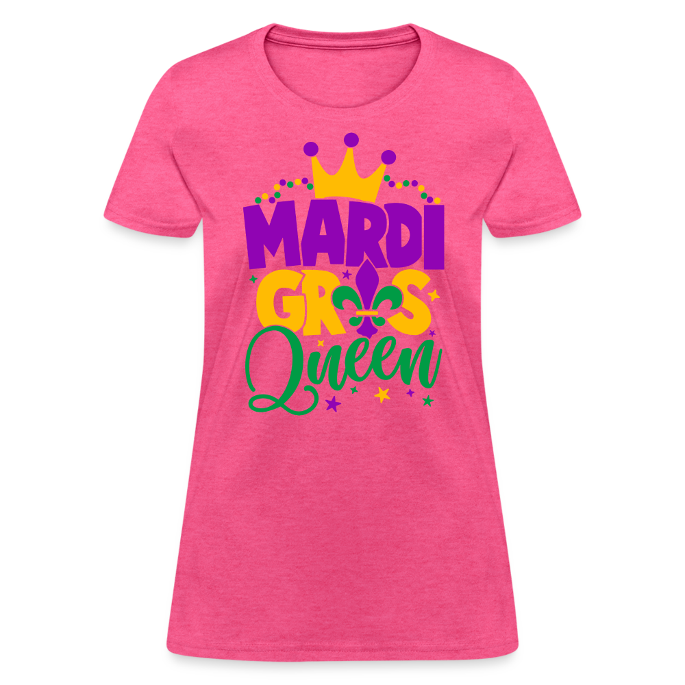 Mardi Gras Queen T-Shirt - heather pink