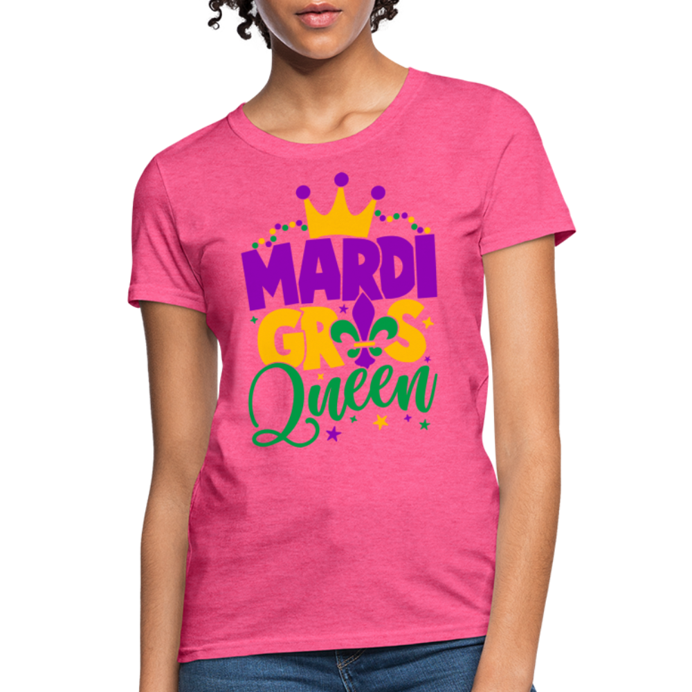 Mardi Gras Queen T-Shirt - heather pink