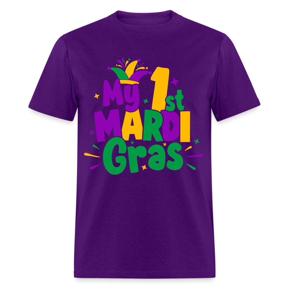 My First Mardi Gras T-Shirt - purple