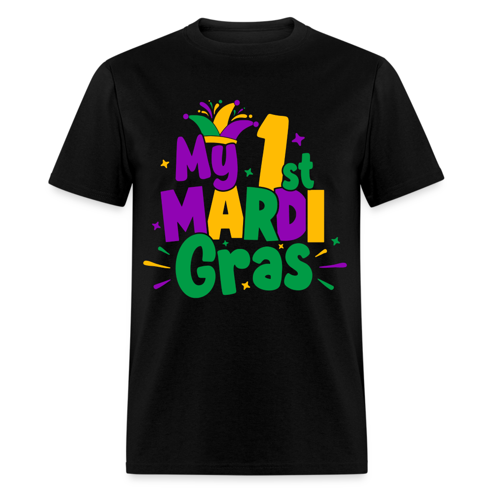 My First Mardi Gras T-Shirt - black