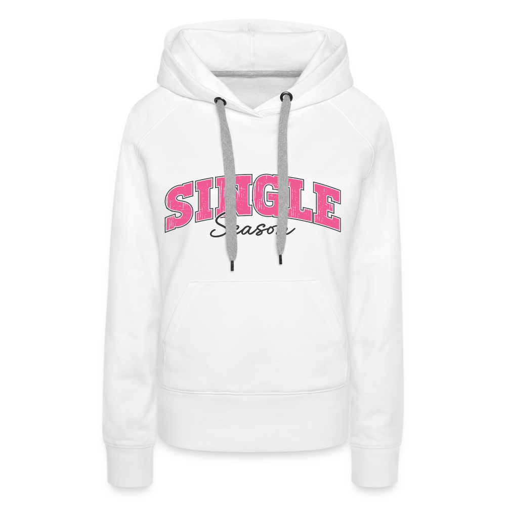 Single Season : Women’s Premium Hoodie - white