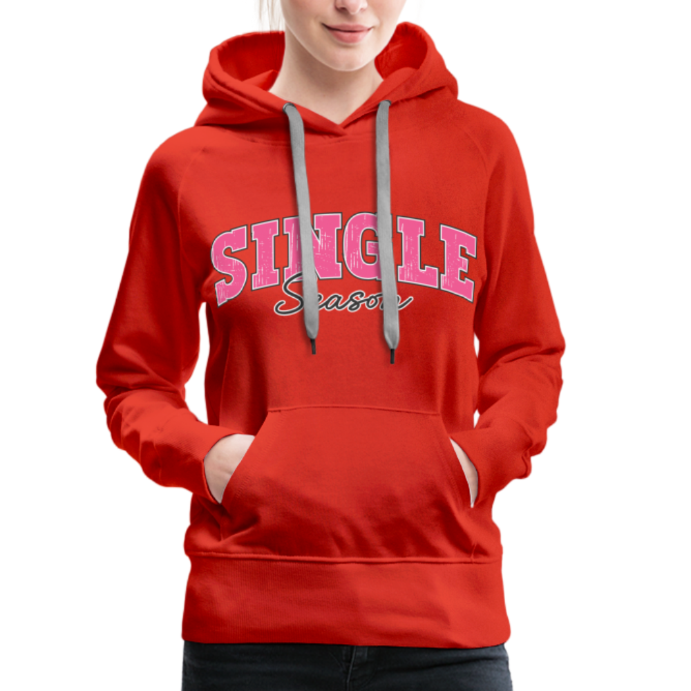 Single Season : Women’s Premium Hoodie - red