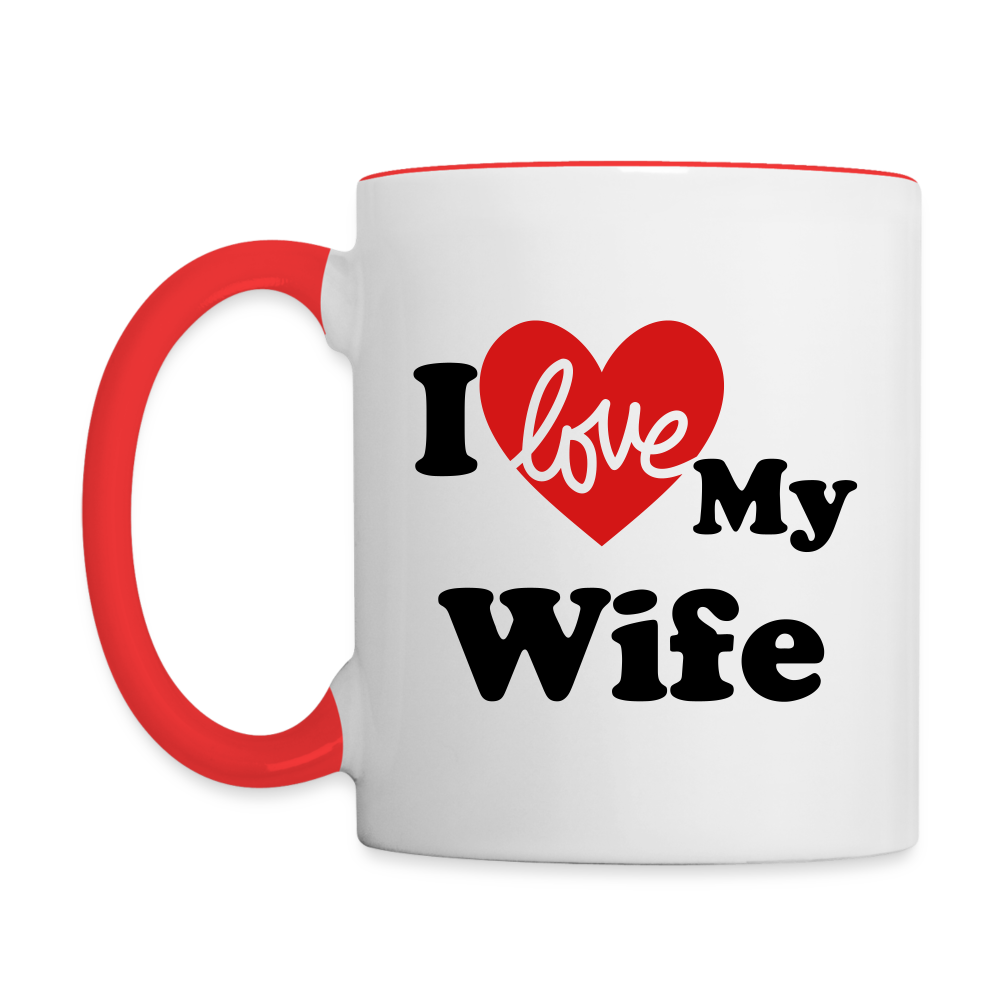 I Love My Wife : Coffee Mug (Personalize) Color: One Size