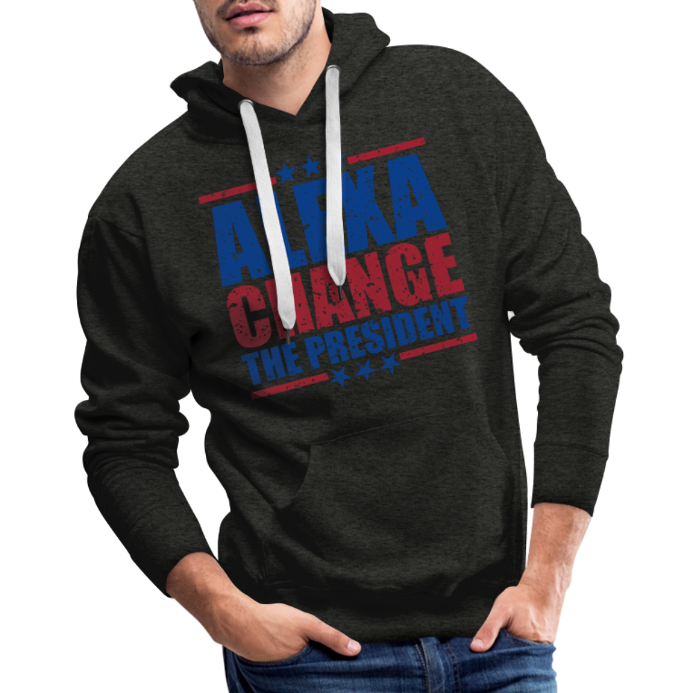 Alexa Change the President Men's Men’s Premium Hoodie - charcoal grey