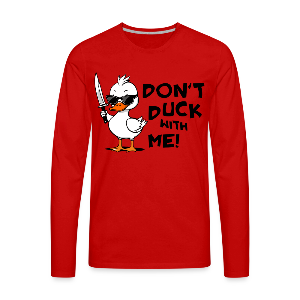 Men's Premium Long Sleeve T-Shirt - red