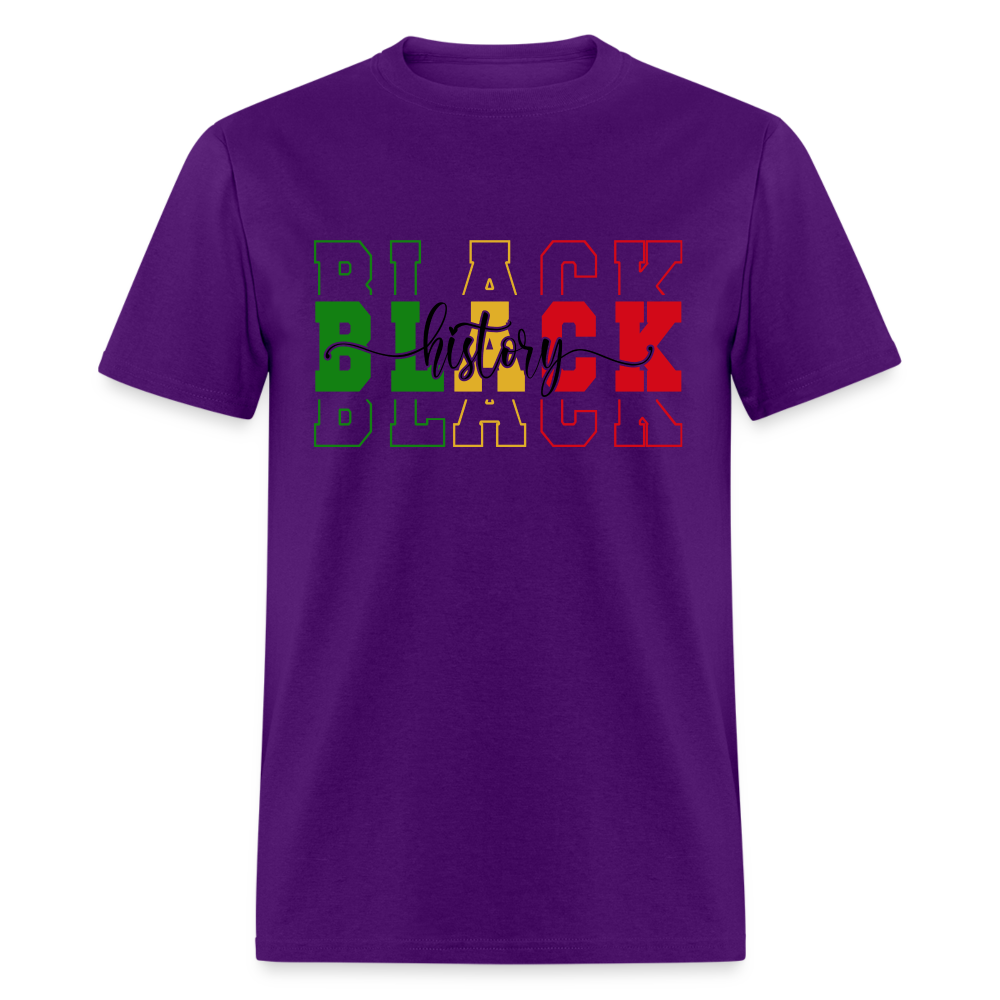 Black History T-Shirt - purple
