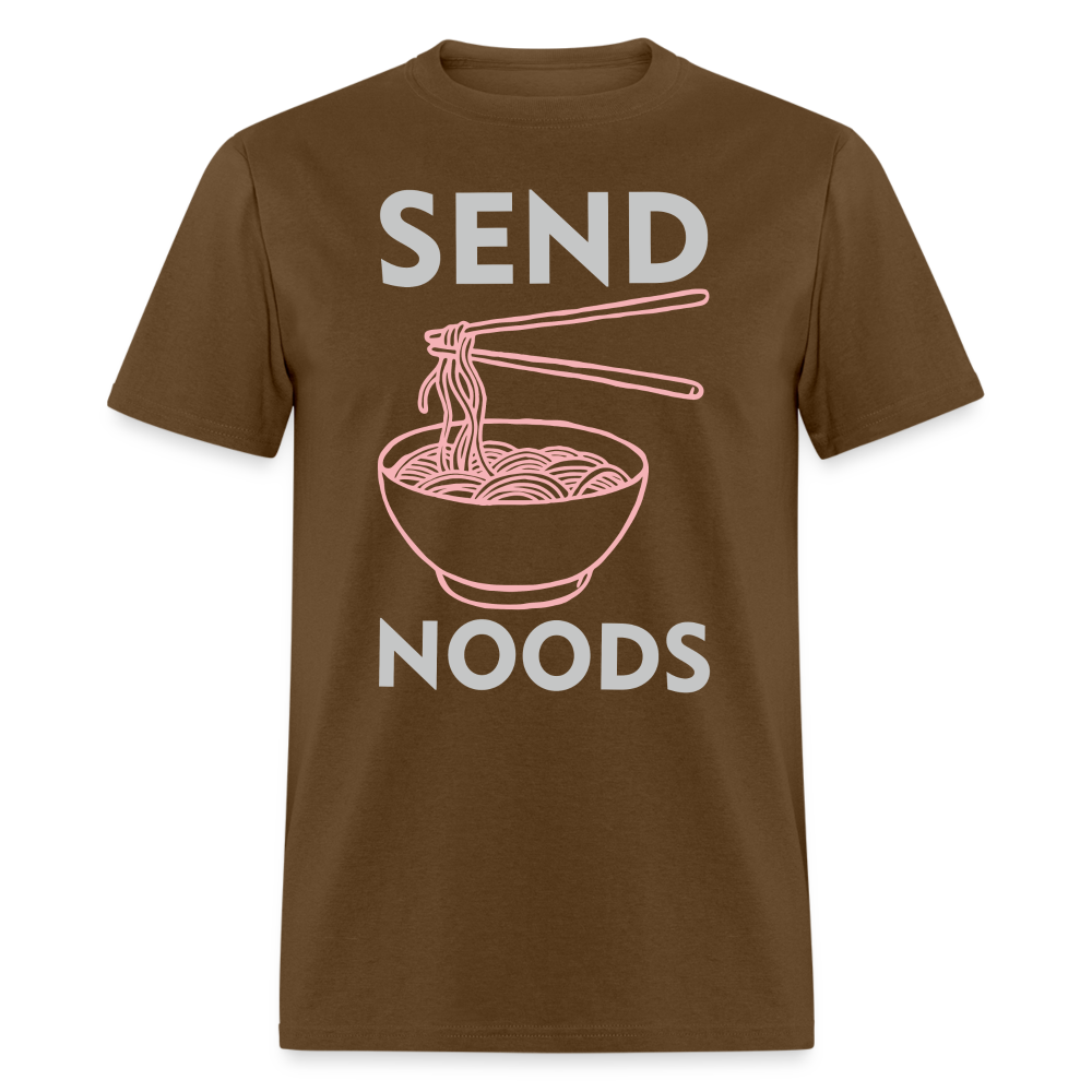 Send Noods T-Shirt (Noodles or Nudes) - brown