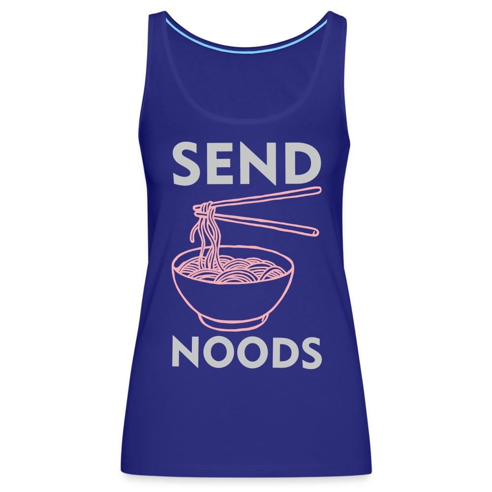 Send Noods Women’s Premium Tank Top (Send Nudes) - royal blue
