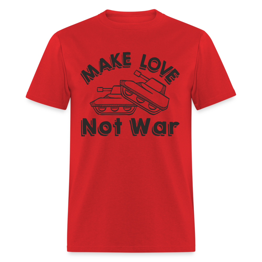 Make Love Not War T-Shirt - red