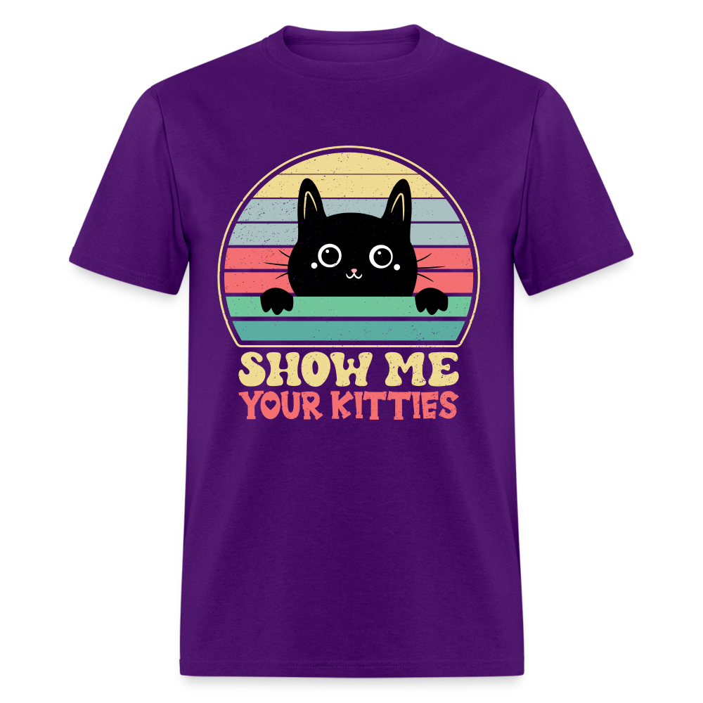 Show Me Your Kitties T-Shirt - purple