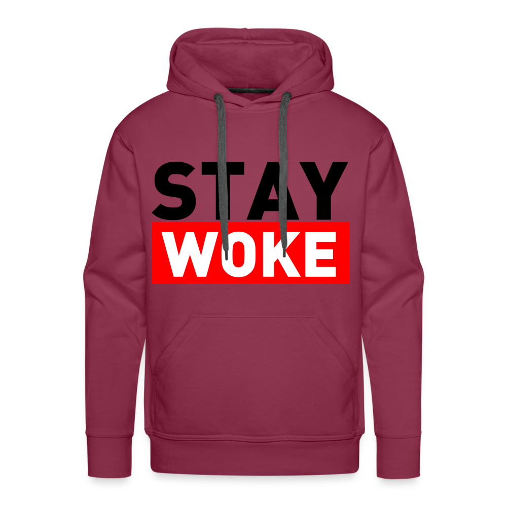 Stay Woke Men’s Premium Hoodie Color: white