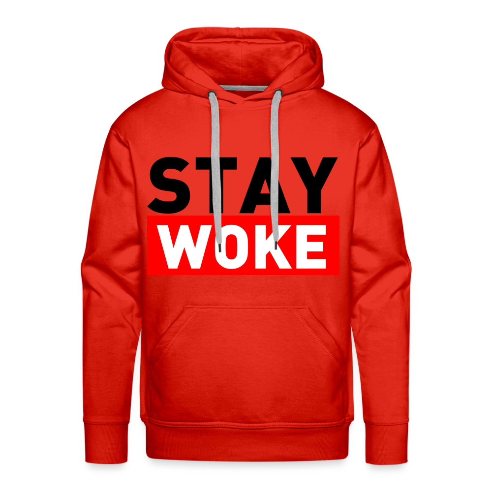 Stay Woke Men’s Premium Hoodie Color: white