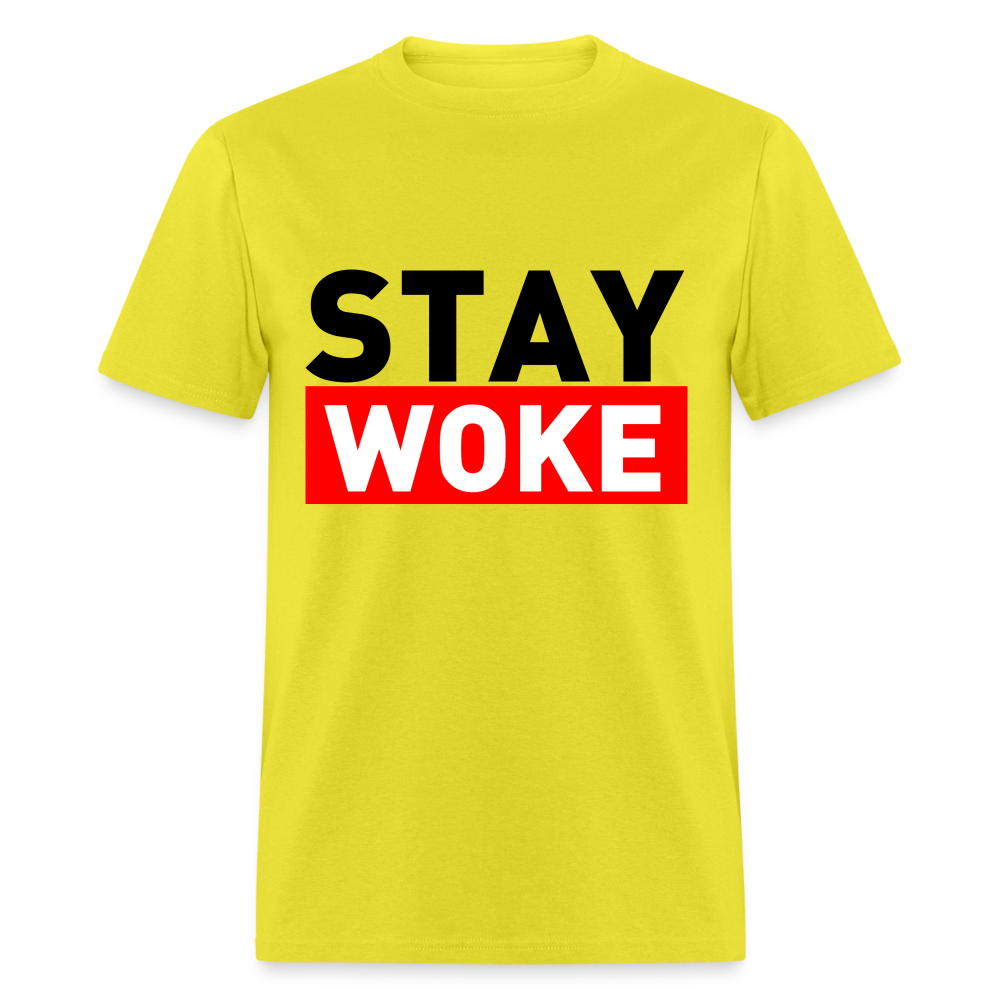 Stay Woke T-Shirt - yellow