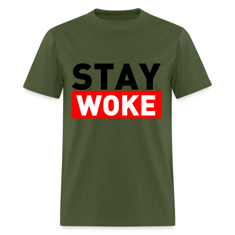 Stay Woke T-Shirt - military green