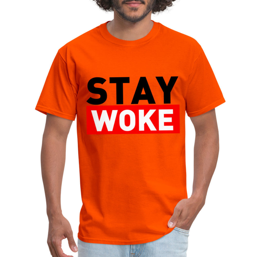 Stay Woke T-Shirt - orange