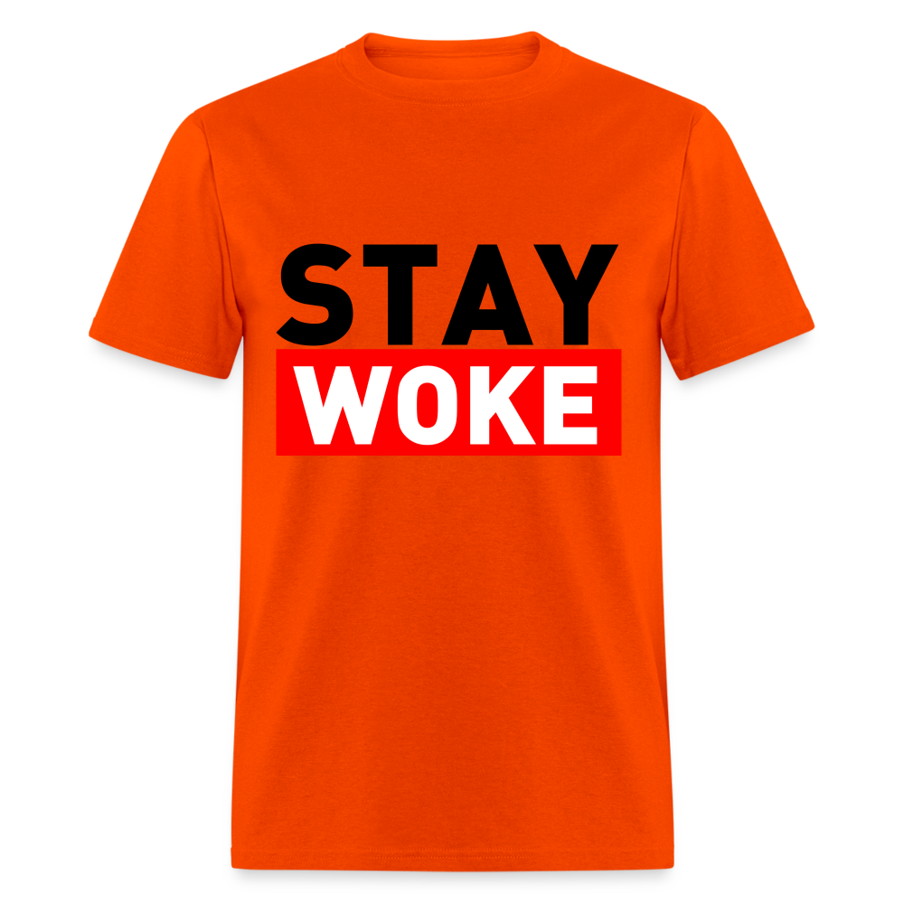Stay Woke T-Shirt - orange
