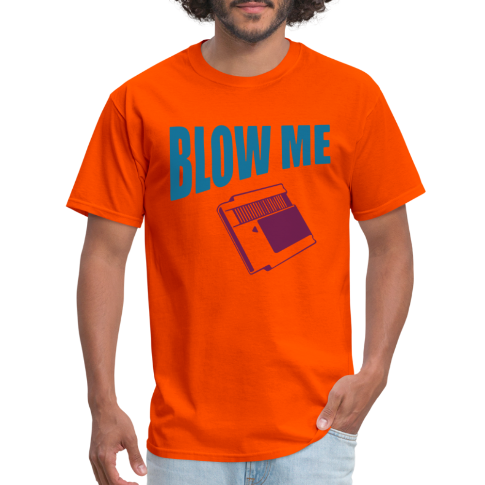 Blow Me T-Shirt (Vintage Cassette) - orange