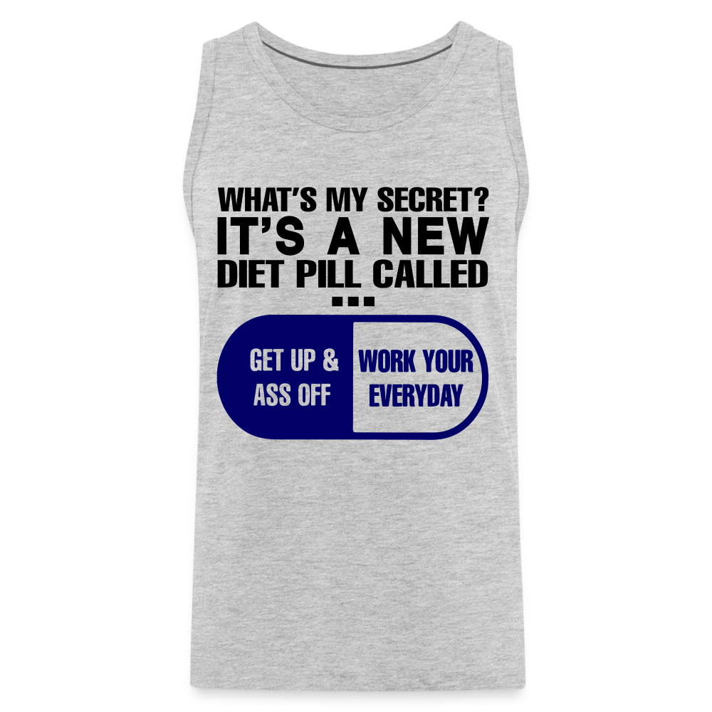 Secret Diet Pill Men’s Premium Tank Top - heather gray