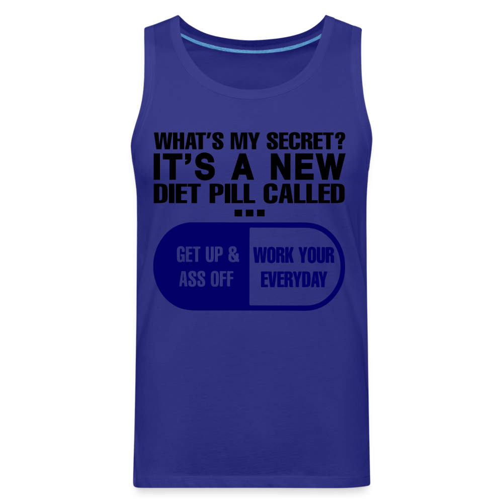 Secret Diet Pill Men’s Premium Tank Top Color: royal blue