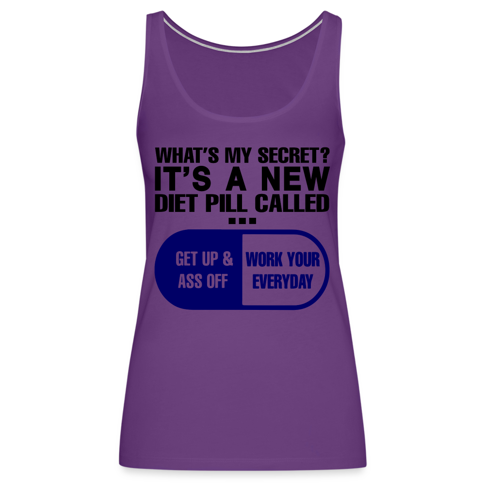 Secret Diet Pill Women’s Premium Tank Top - purple
