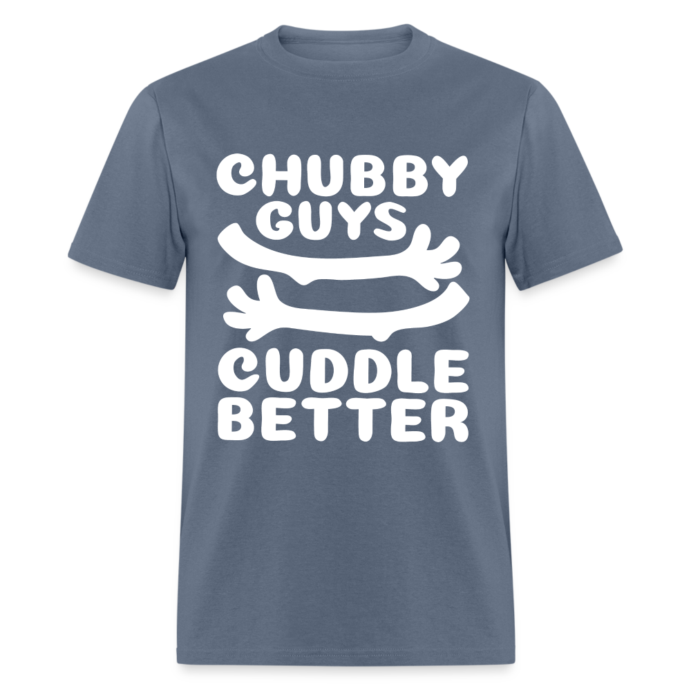 Chubby Guys Cuddle Better T-Shirt Color: heather black