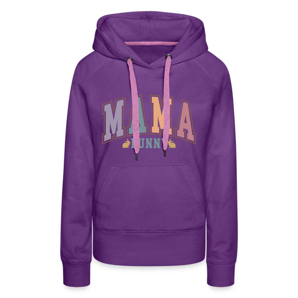 Mama Bunny Women’s Premium Hoodie (Easter) - purple