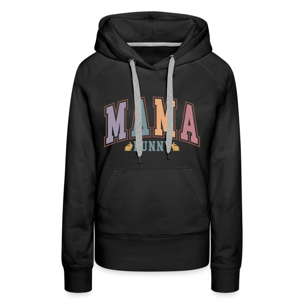 Mama Bunny Women’s Premium Hoodie (Easter) - black