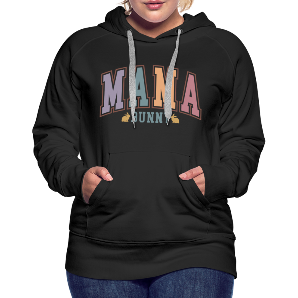 Mama Bunny Women’s Premium Hoodie (Easter) - black