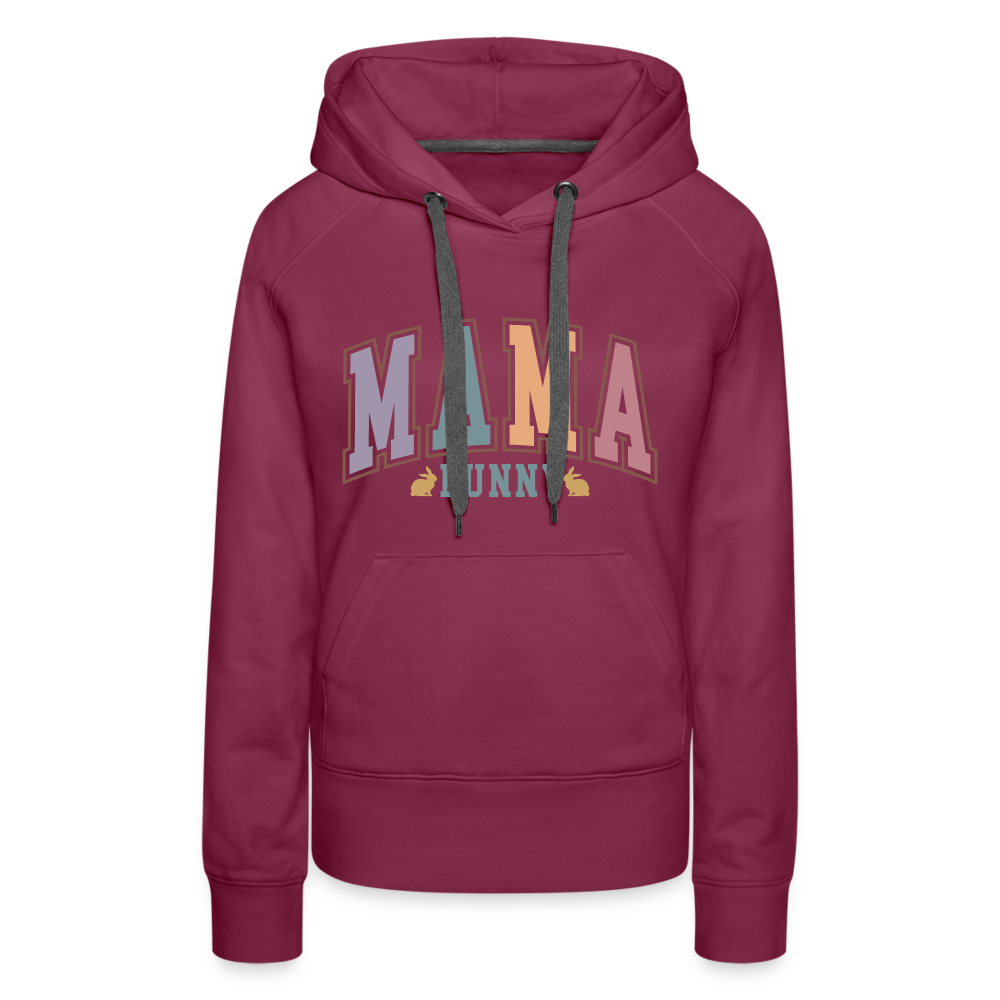 Mama Bunny Women’s Premium Hoodie (Easter) - burgundy